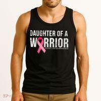 Daughter Of A Warrior Breast Cancer Awareness Tank Top thumb 3