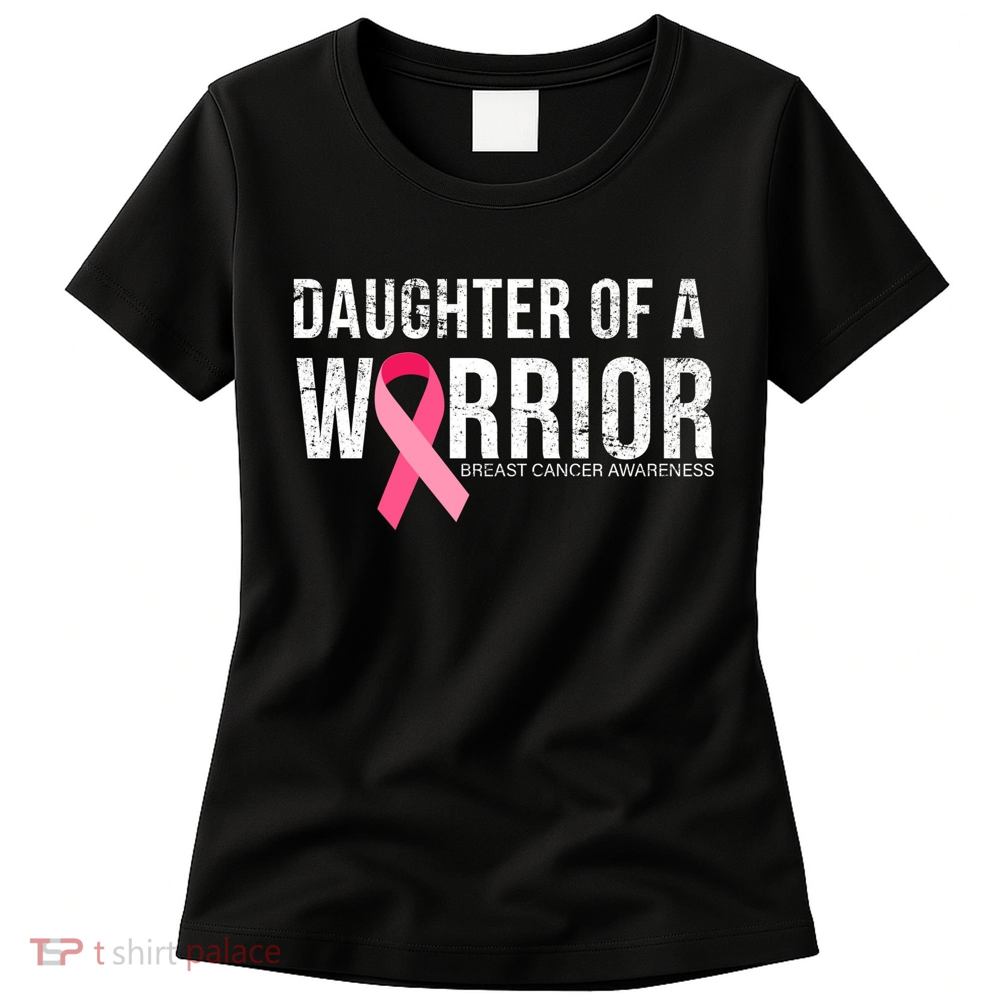 Daughter Of A Warrior Breast Cancer Awareness Women's T-Shirt