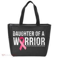 Daughter Of A Warrior Breast Cancer Awareness Tote Bag thumb 0