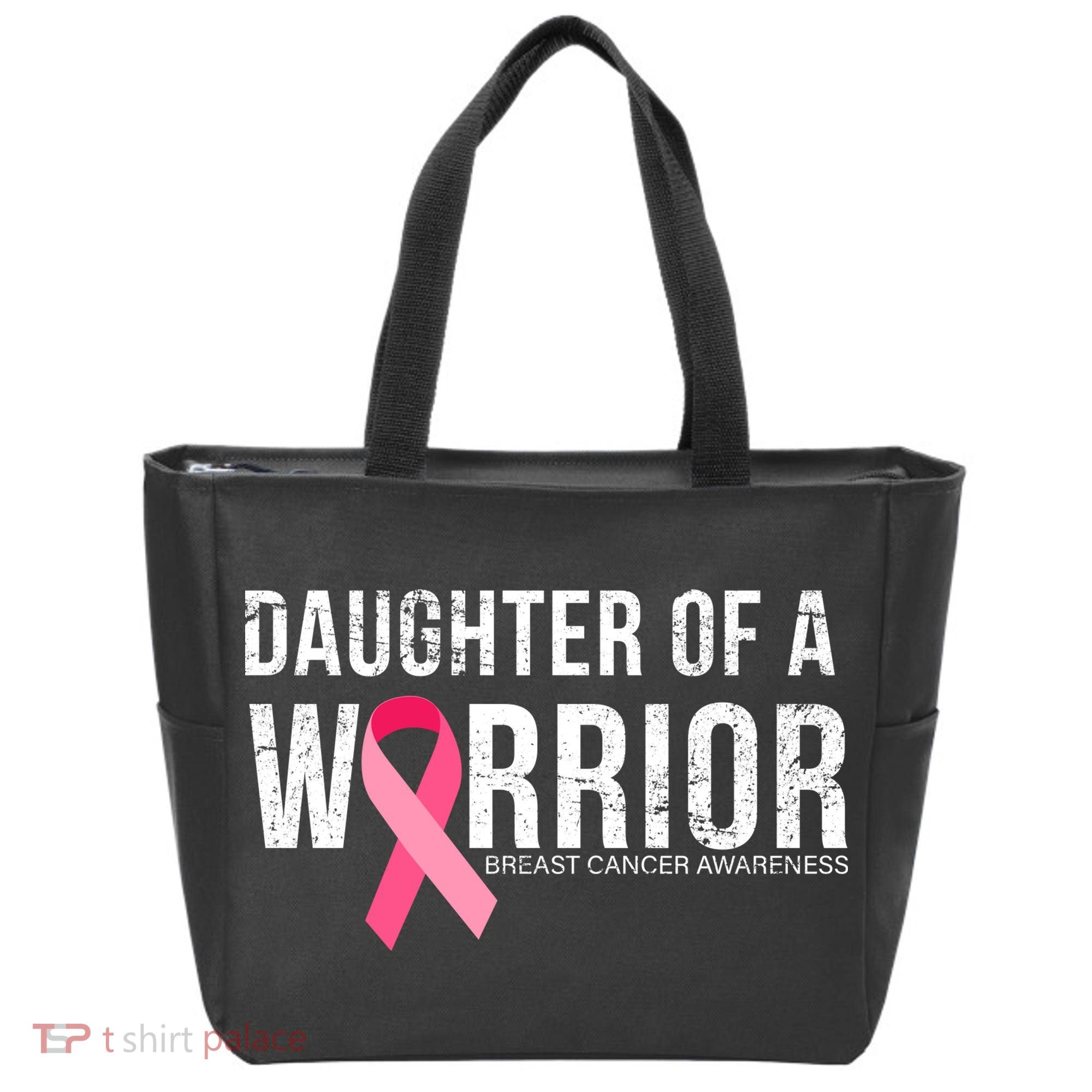 Daughter Of A Warrior Breast Cancer Awareness Tote Bag