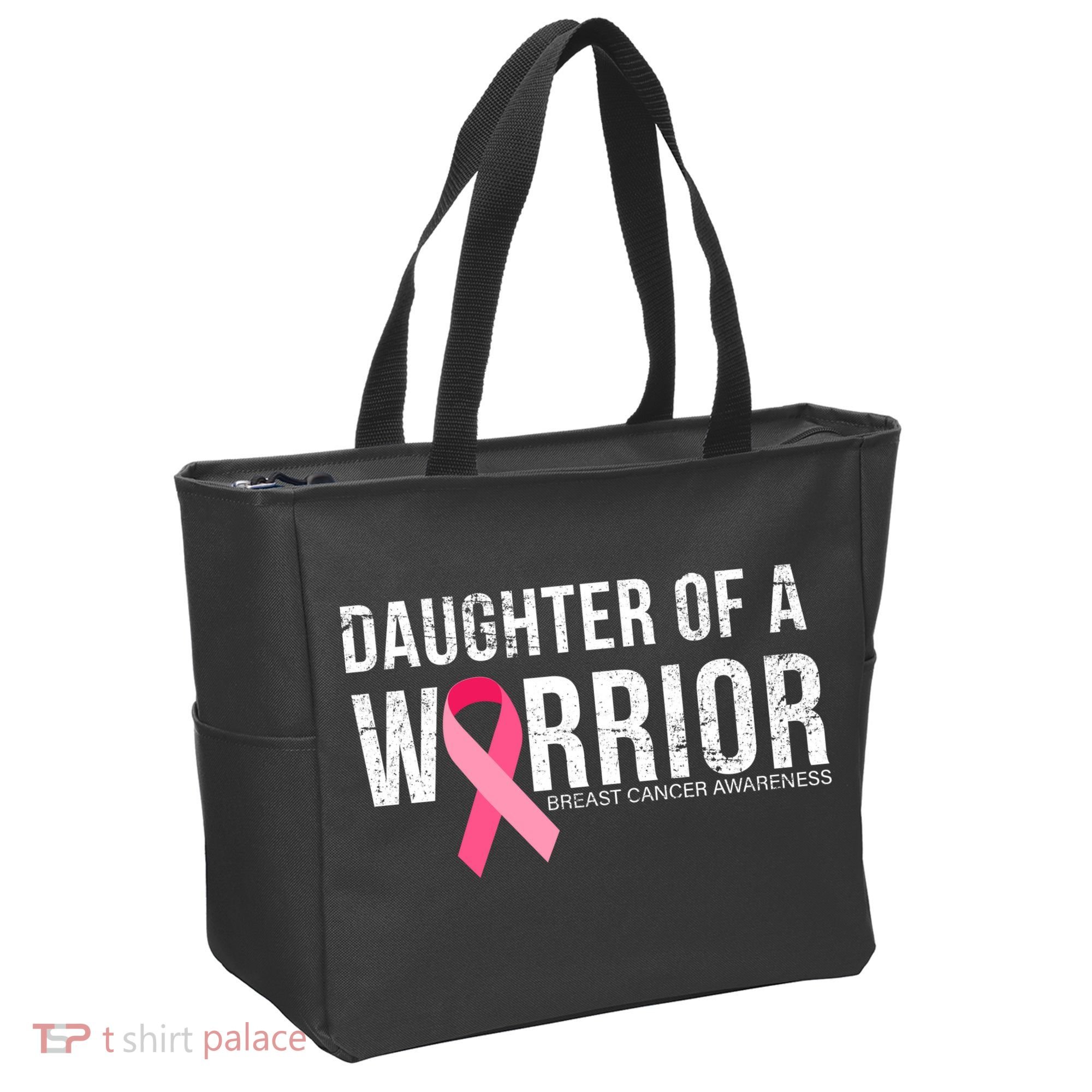 Daughter Of A Warrior Breast Cancer Awareness Tote Bag