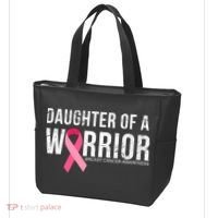 Daughter Of A Warrior Breast Cancer Awareness Tote Bag thumb 3
