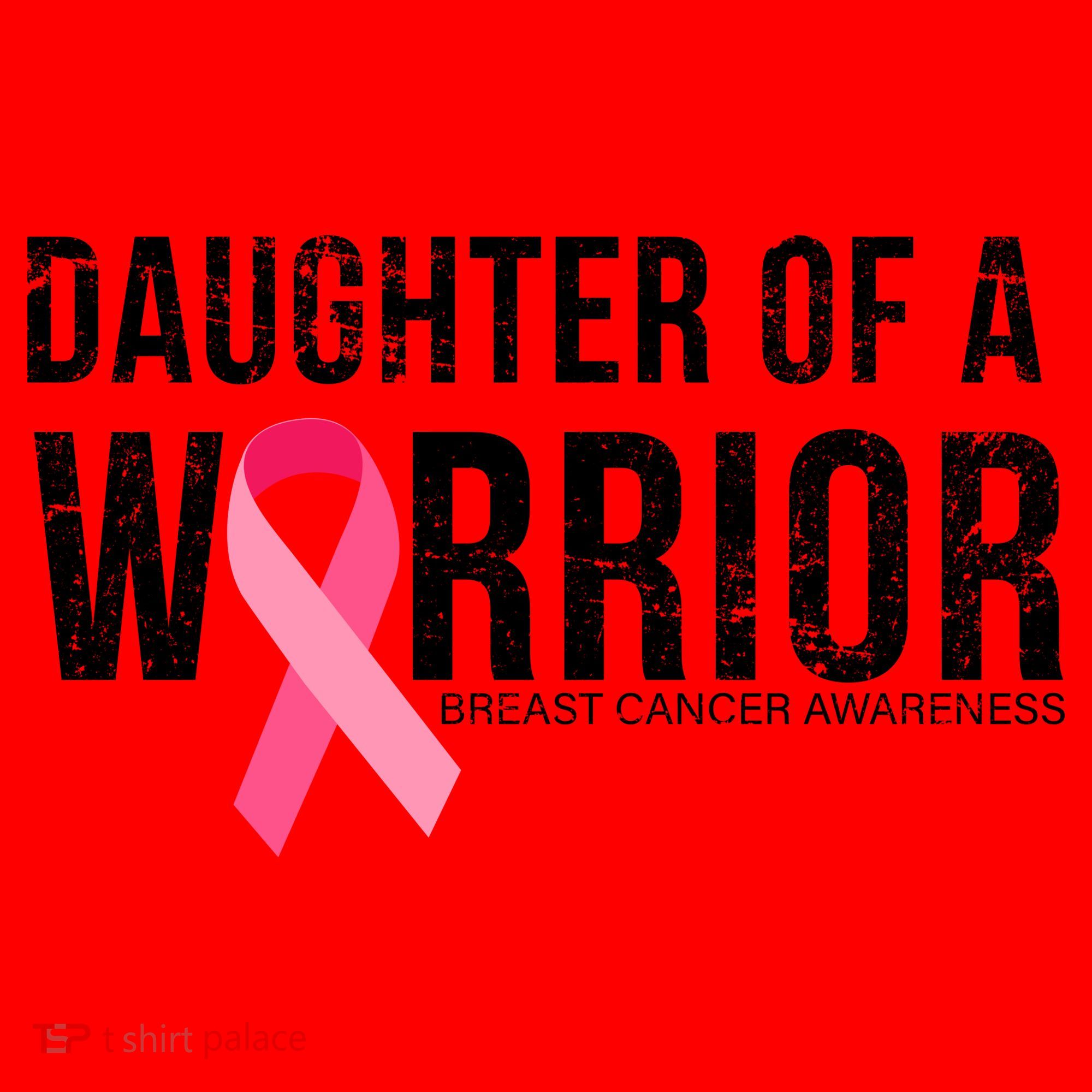 Daughter Of A Warrior Breast Cancer Awareness Santa Hat