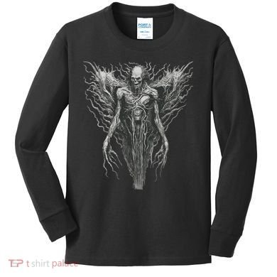 Dark Art Vintage Horror Horror Goth Aesthetic Kids Long Sleeve Shirt