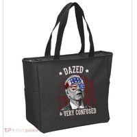 Dazed And Very Confused Biden Funny 4th Of July Tote Bag thumb 2