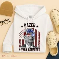 Dazed And Very Confused Biden Funny 4th Of July Hoodie thumb 4