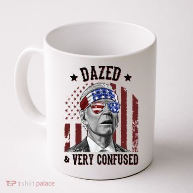 Dazed And Very Confused Biden Funny 4th Of July Coffee Mug