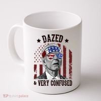 Dazed And Very Confused Biden Funny 4th Of July Coffee Mug thumb 0