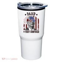 Dazed And Very Confused Biden Funny 4th Of July Tumbler thumb 0