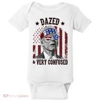 Dazed And Very Confused Biden Funny 4th Of July Baby Bodysuit thumb 0