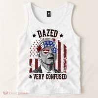 Dazed And Very Confused Biden Funny 4th Of July Tank Top thumb 2