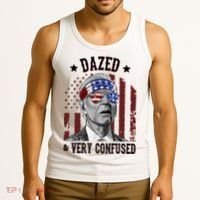 Dazed And Very Confused Biden Funny 4th Of July Tank Top thumb 3