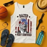Dazed And Very Confused Biden Funny 4th Of July Tank Top thumb 4