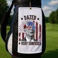 Dazed And Very Confused Biden Funny 4th Of July Golf Towel thumb 2