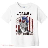 Dazed And Very Confused Biden Funny 4th Of July Toddler T-Shirt thumb 0