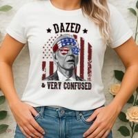 Dazed And Very Confused Biden Funny 4th Of July Women's T-Shirt thumb 2