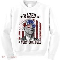 Dazed And Very Confused Biden Funny 4th Of July Kids Sweatshirt thumb 0