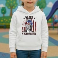 Dazed And Very Confused Biden Funny 4th Of July Kids Hoodie thumb 3
