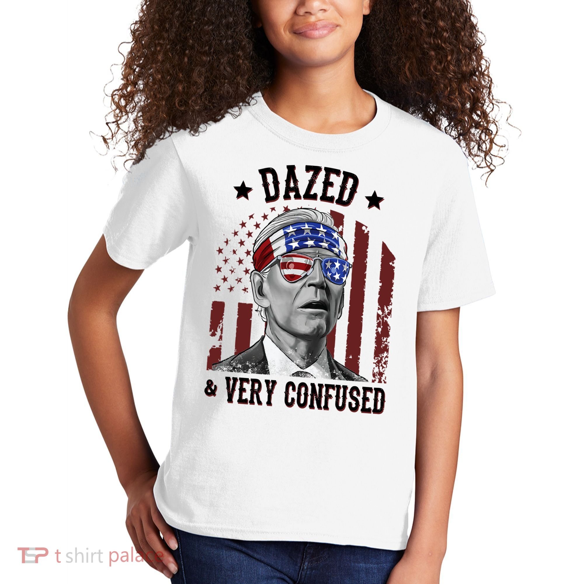 Dazed And Very Confused Biden Funny 4th Of July Kids T-Shirt
