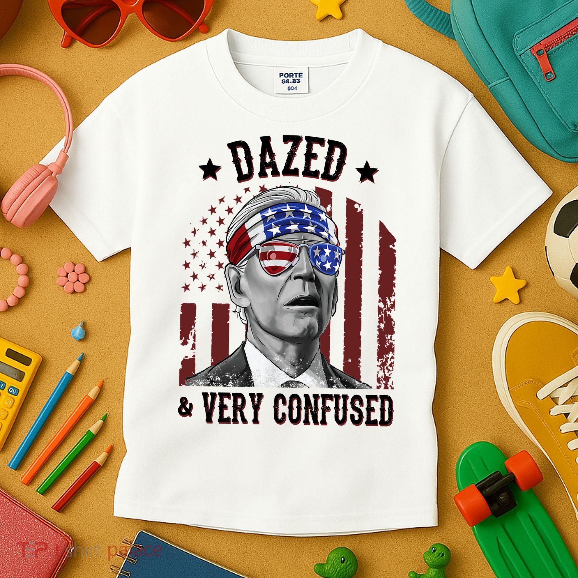 Dazed And Very Confused Biden Funny 4th Of July Kids T-Shirt