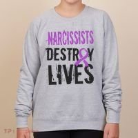 Domestic Abuse Violence Awareness Narcissism Narcissistic Gift Women's Sweatshirt thumb 0