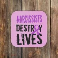 Domestic Abuse Violence Awareness Narcissism Narcissistic Gift Coaster thumb 0