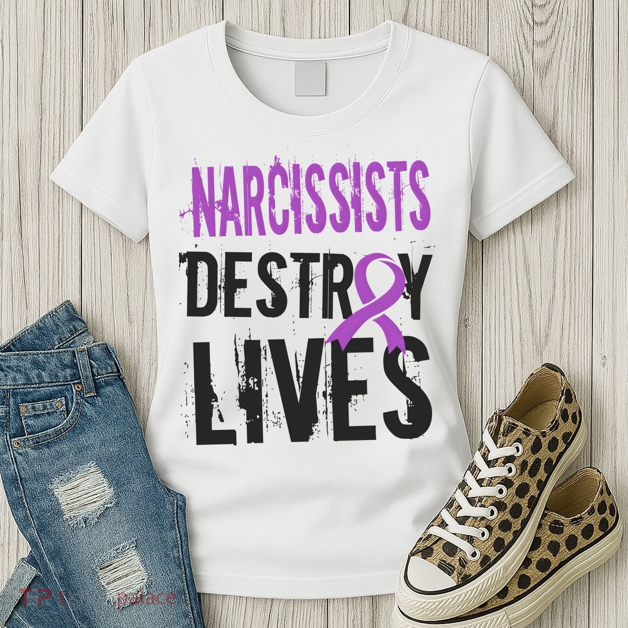 Domestic Abuse Violence Awareness Narcissism Narcissistic Gift Women's T-Shirt
