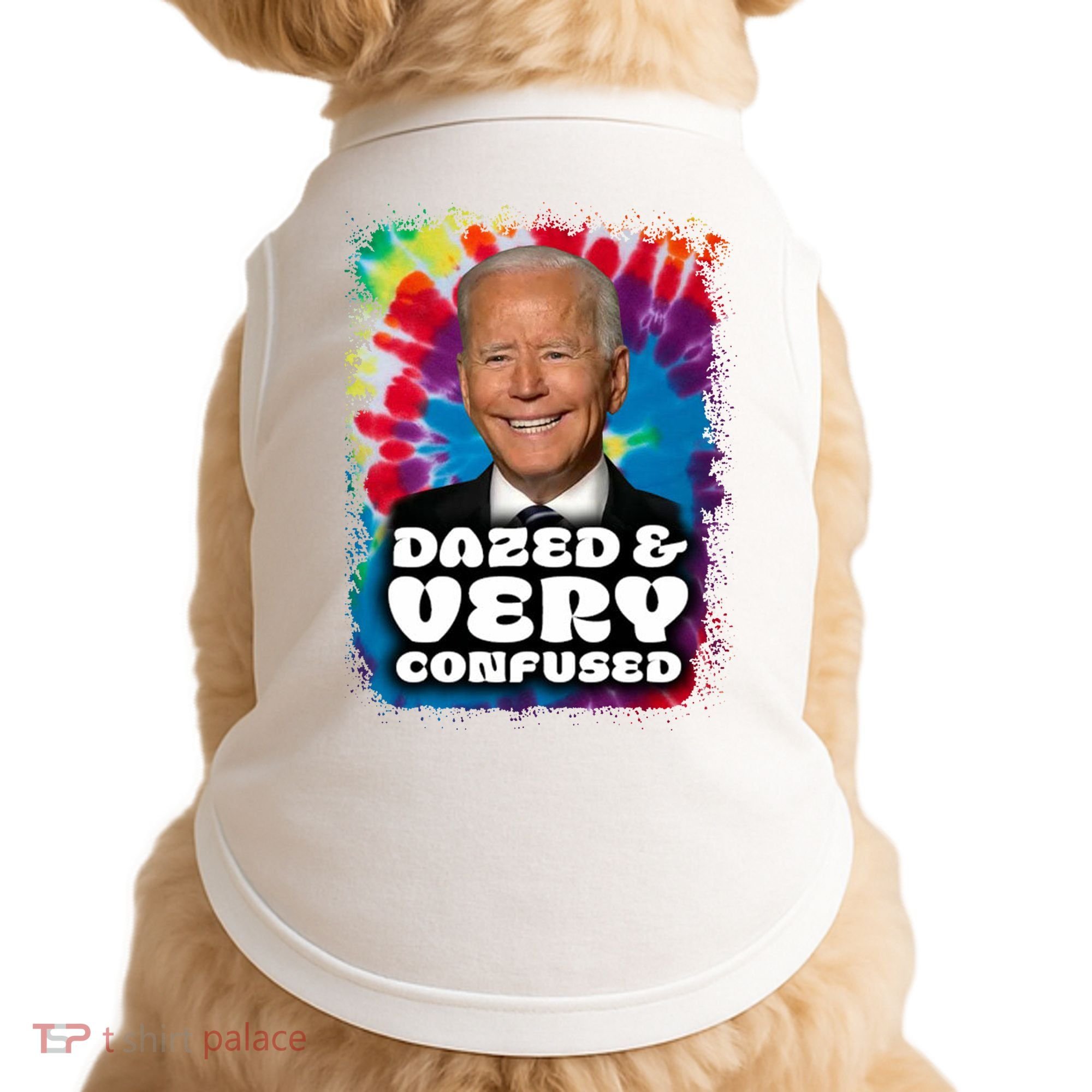 Dazed And Very Confused Joe Biden Hippie Doggie Tank