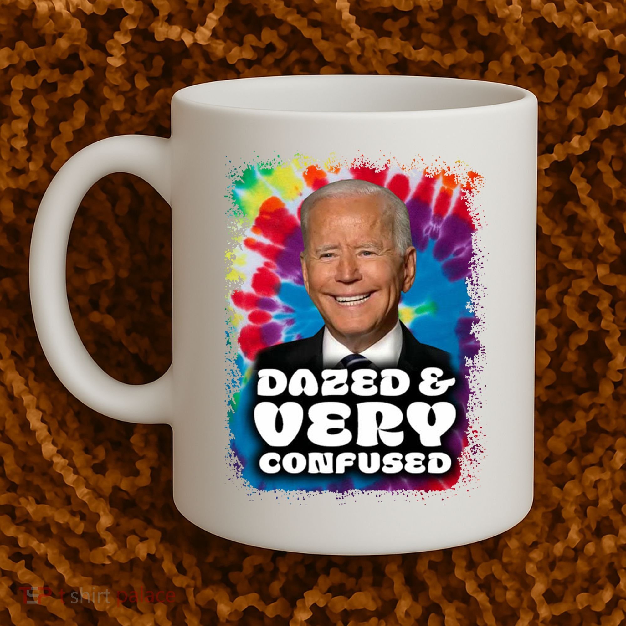 Dazed And Very Confused Joe Biden Hippie Coffee Mug
