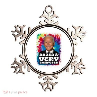 Dazed And Very Confused Joe Biden Hippie Ornament