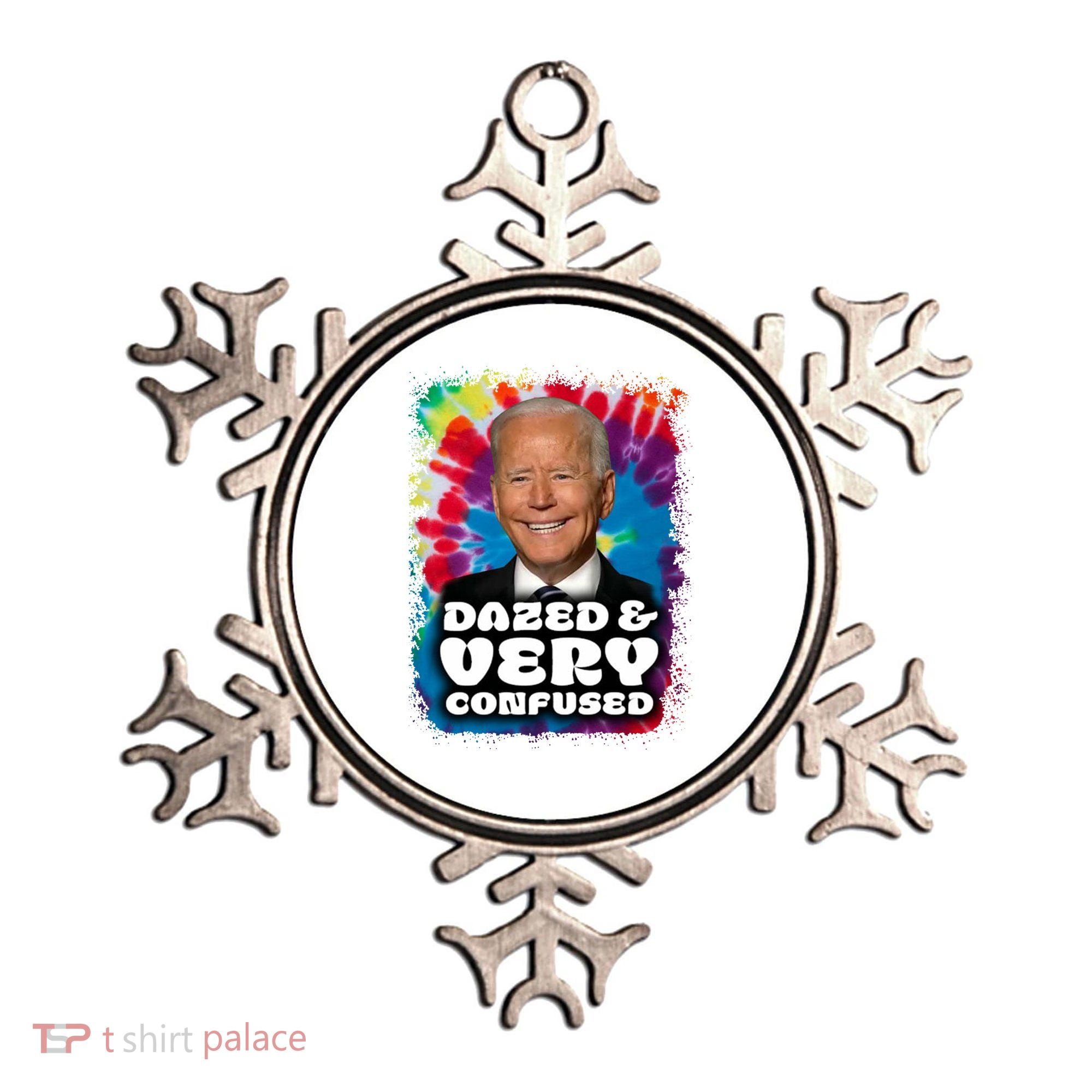 Dazed And Very Confused Joe Biden Hippie Ornament