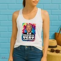 Dazed And Very Confused Joe Biden Hippie Women's Tank Top thumb 2