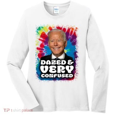 Dazed And Very Confused Joe Biden Hippie Women's Long Sleeve Shirt