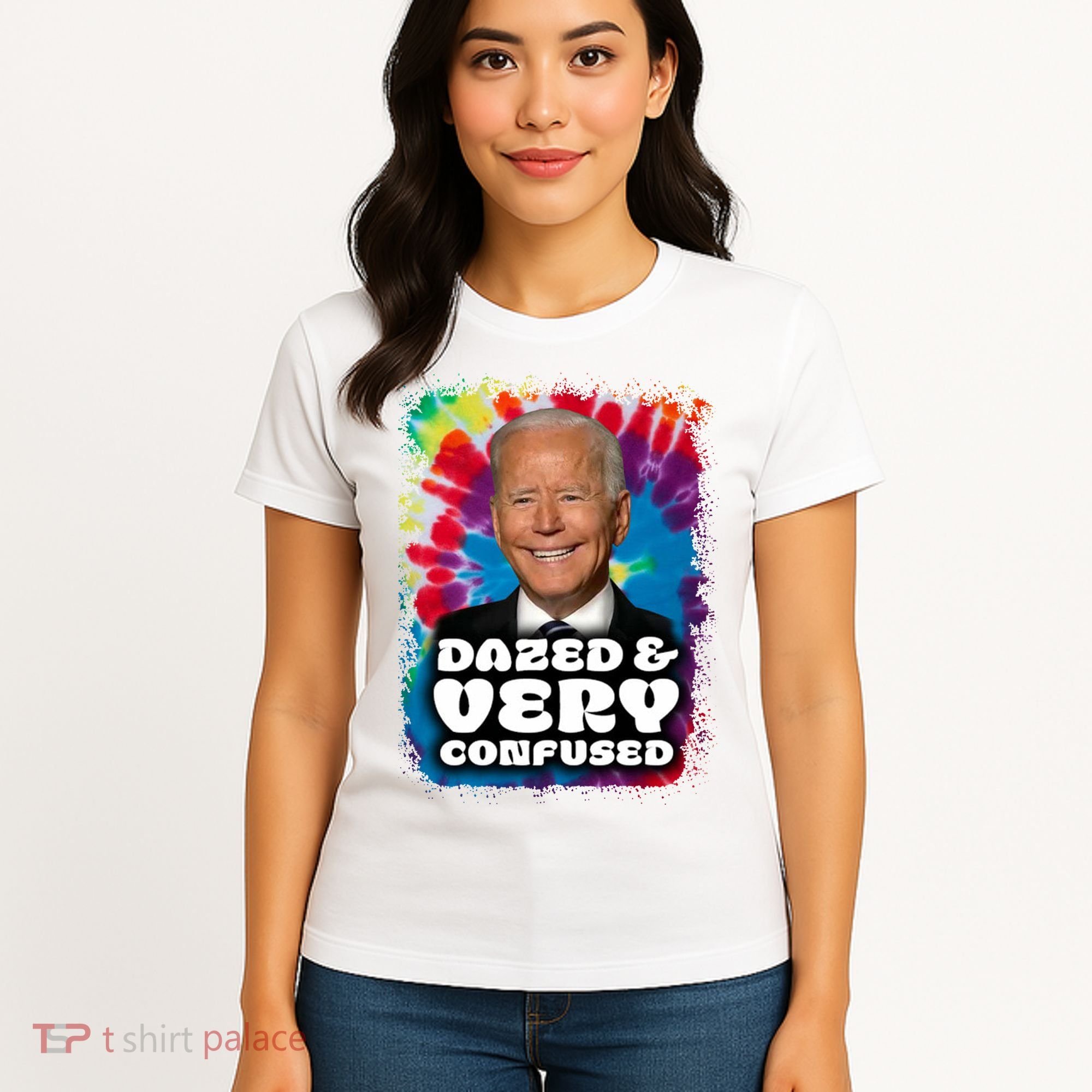 Dazed And Very Confused Joe Biden Hippie Women's T-Shirt