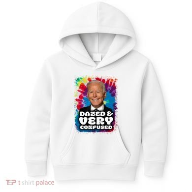 Dazed And Very Confused Joe Biden Hippie Kids Hoodie