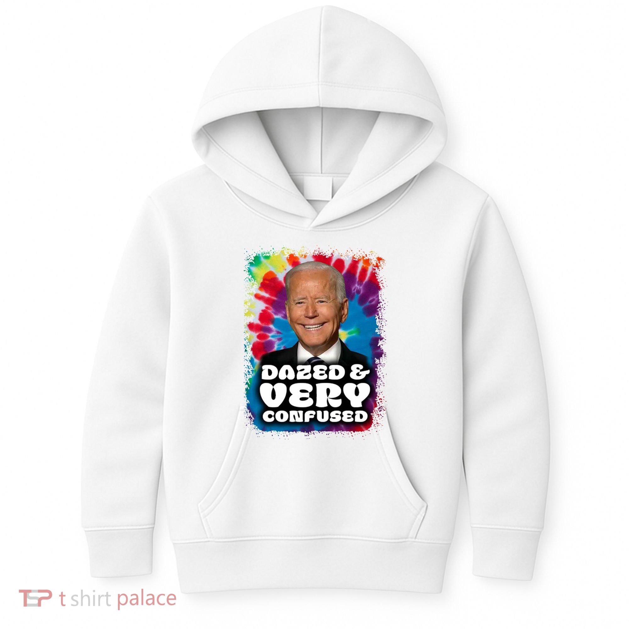 Dazed And Very Confused Joe Biden Hippie Kids Hoodie