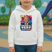 Dazed And Very Confused Joe Biden Hippie Kids Hoodie thumb 3