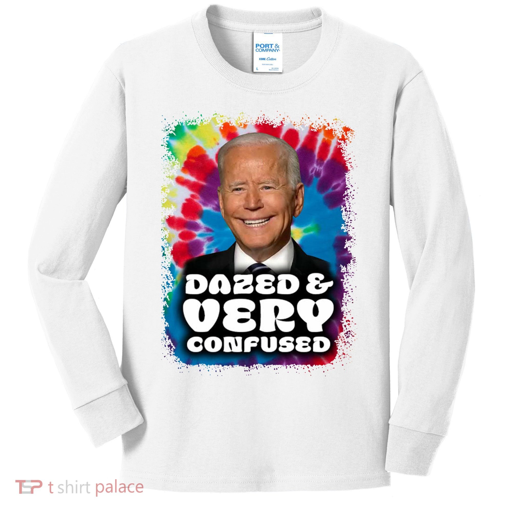 Dazed And Very Confused Joe Biden Hippie Kids Long Sleeve Shirt