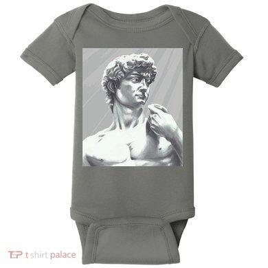 David Statue Baby Bodysuit
