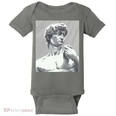 David Statue Baby Bodysuit