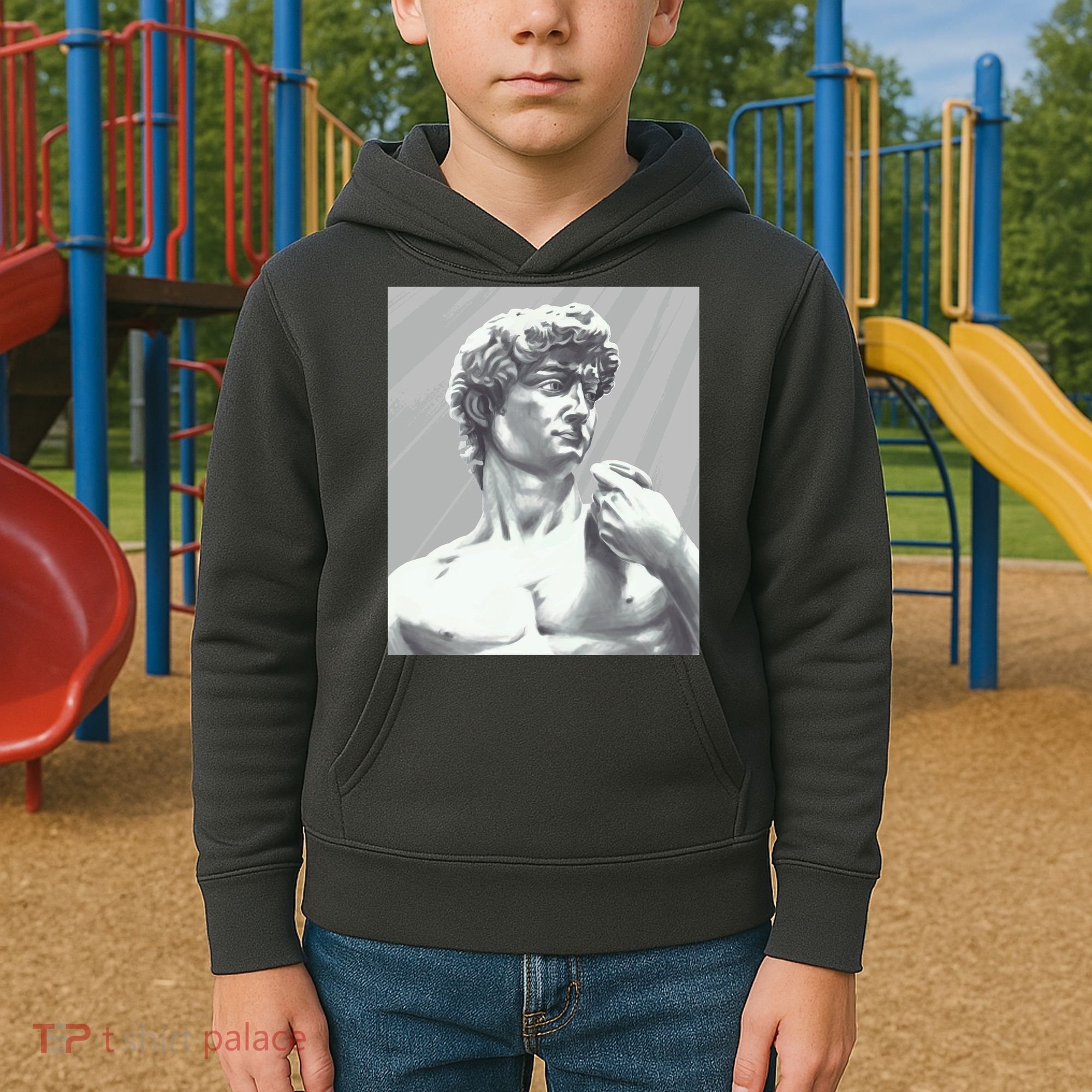 David Statue Kids Hoodie