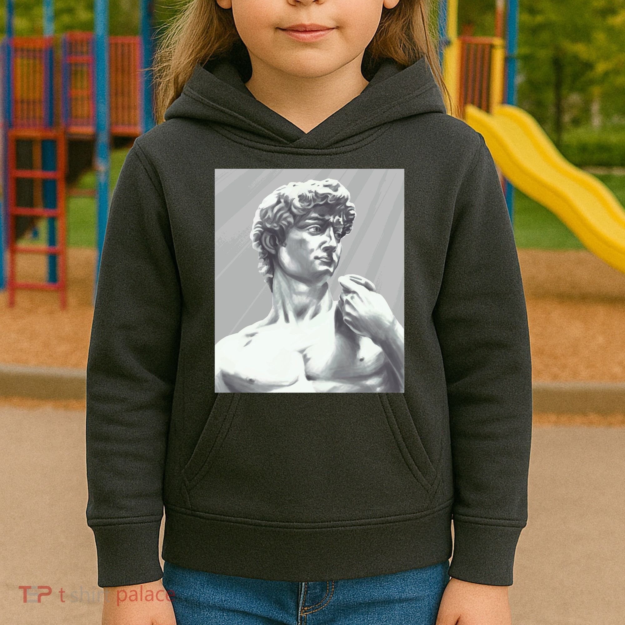 David Statue Kids Hoodie