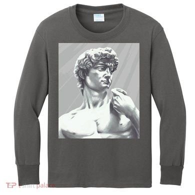 David Statue Kids Long Sleeve Shirt