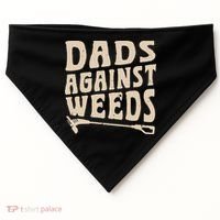 Dads Against Weeds Weed Cutter Weed Whacker Dad USA-Made Doggie Bandana thumb 0