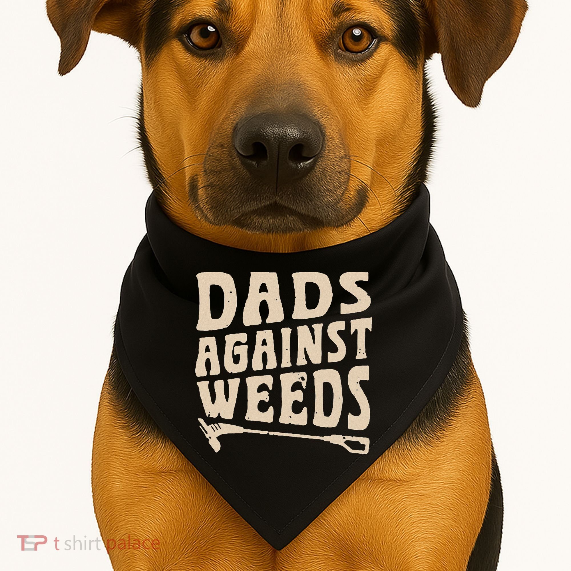 Dads Against Weeds Weed Cutter Weed Whacker Dad USA-Made Doggie Bandana