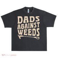 Dads Against Weeds Weed Cutter Weed Whacker Dad Urban Oversized Heavyweight T-Shirt thumb 0