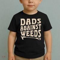 Dads Against Weeds Weed Cutter Weed Whacker Dad Toddler T-Shirt thumb 2