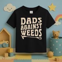 Dads Against Weeds Weed Cutter Weed Whacker Dad Toddler T-Shirt thumb 3