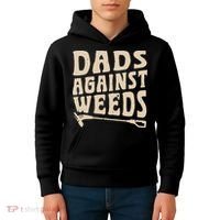 Dads Against Weeds Weed Cutter Weed Whacker Dad Kids Hoodie thumb 4