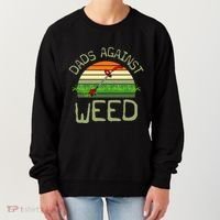 Dads Against Weed Funny Gardening Lawn Mowing FatherS Day Women's Sweatshirt thumb 0